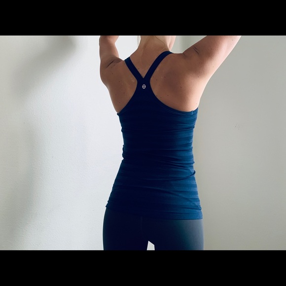 lululemon athletica Tops - Lululemon Athletica Navy strip tank top